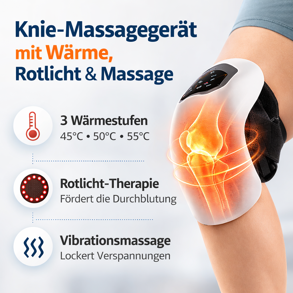 Sanfte Knie-Massage für Zuhause
